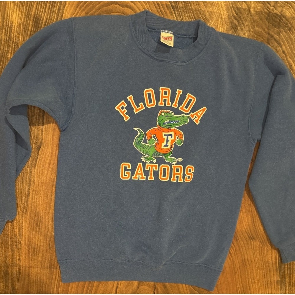 Vintage 90s University of Florida Gators Youth Large (14-16) Blue‎ Sweatshirt
